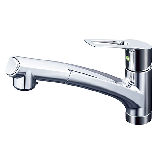 KVK KM5021TECKO 流し台シャワー混合栓 eレバー 流し台用シングルレバー式シャワー付混合栓 NSFシャワー搭載 キッチン水栓 キッチン用eレバー水栓series