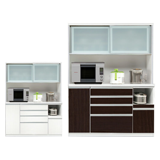 食器棚 幅150cm 奥行48cm 高さ198cm 【国産 大川家具 開梱設置無料】 キッチンボード キッチン 食器 収納 日本製 おしゃれ(代引不可)