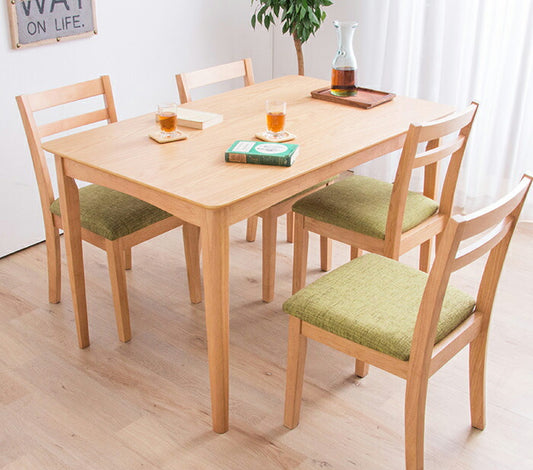 ダイニングテーブル5点セット 幅120cm ダイニングチェア4脚 ダイニングセット 木製 ダイニングテーブル(代引不可)