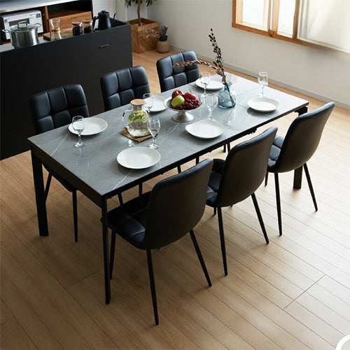 セラミック ダイニングテーブル 単品 伸縮 幅130~幅170 4人掛け 6人掛け 大理石調 伸縮テーブル 伸長式 ダイニング 耐水 耐熱 白 鏡面 傷がつきにくい(代引不可)