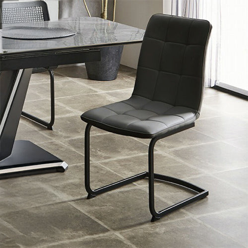 ダイニングチェア 2脚セット 2個組 チェア 椅子 いす 合皮 デザインチェア おしゃれ モダン 北欧 シンプル 背もたれ ホワイト インテリア 白 ブラック(代引不可)