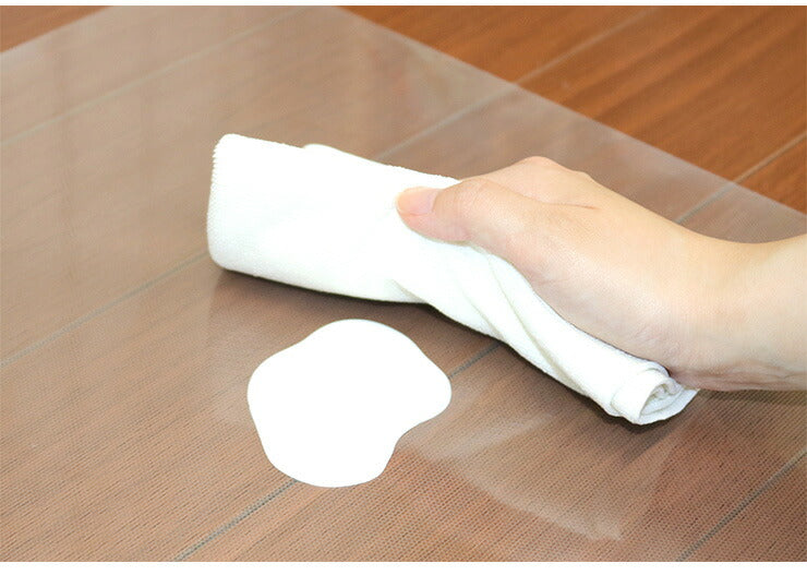 貼ってはがせる 透明キッチンマット 45cm×270cm 薄くて目立たない 極薄0.5mm 日本製 透明 キッチンマット アクリル樹脂コート