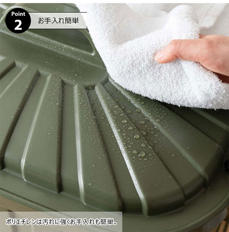 大容量ペールカン60L ペール缶 ゴミ箱 ダストボックス 60L LFS-937 東谷 日本製 大型 キッチン 屋外用 頑丈 スリム 業務用 密閉 ロック可能 ふた付き 収納 アウトドア 男前 ヴィンテージ風 北欧風(代引不可)