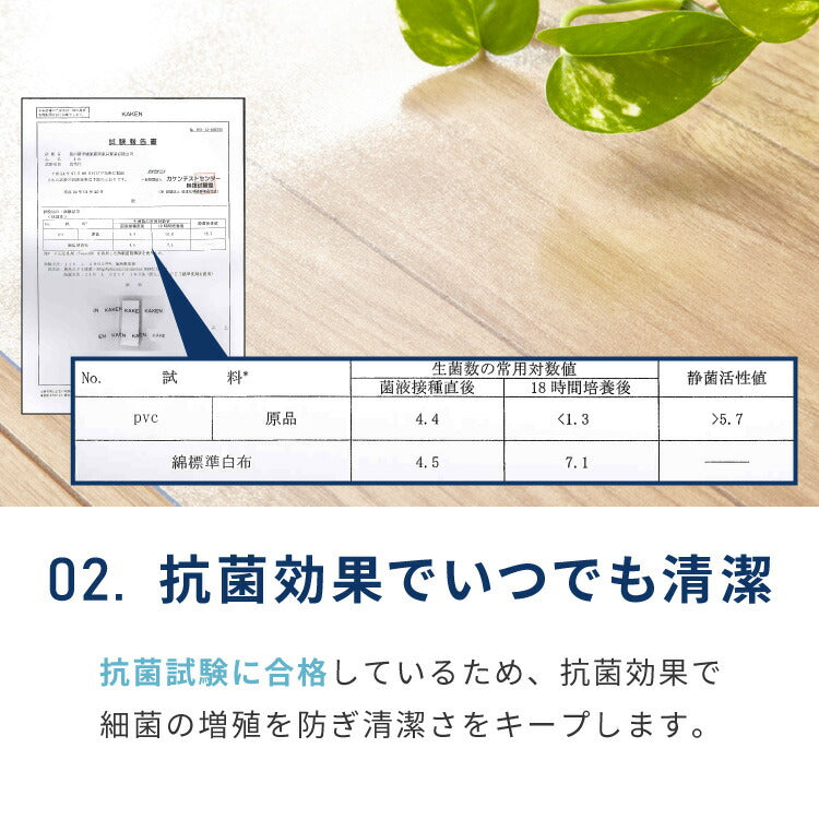 キッチンマット 80×300cm クリア 透明 1.5mm厚 大判 PVC 撥水 床暖房対応 収納 シンプル 床保護シート おくだけマット PVCキッチンマット キッチンマット クリアマット ソフト 台所 キッチン ダイニング