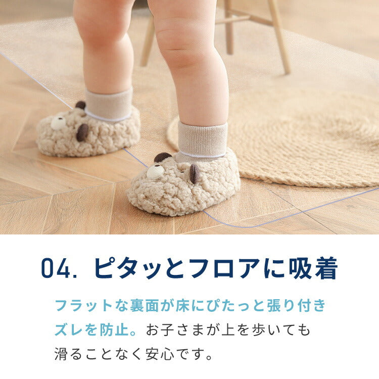 キッチンマット 80×300cm クリア 透明 1.5mm厚 大判 PVC 撥水 床暖房対応 収納 シンプル 床保護シート おくだけマット PVCキッチンマット キッチンマット クリアマット ソフト 台所 キッチン ダイニング