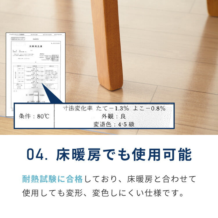 ダイニングマット 透明 クリア 撥水 180×180cm 厚さ1.5mm 厚手 PVC エンボス加工 透明 防水 めくれにくい 吸着 フリーカット フロアマット チェアマット キッチンマット テーブルマット ノンホルム 傷防止 反射防止