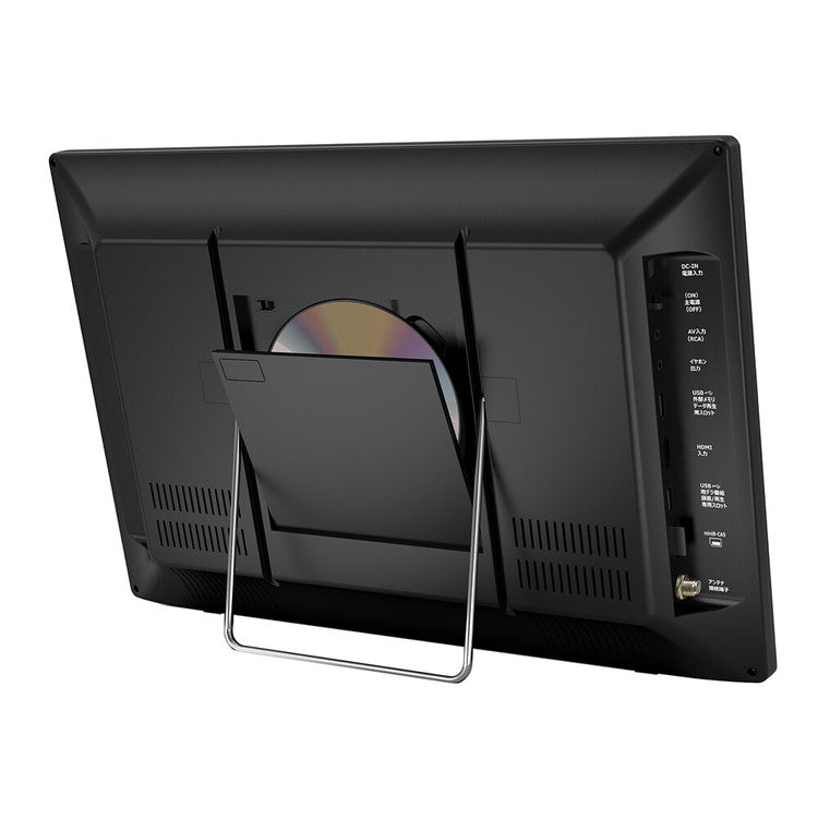 OVER TIME 19インチ液晶 DVDプレーヤー 地デジチューナー搭載 モニター ディスクトレー 車載 ドライブ アウトドア スタンド 壁掛け 番組録画 OT-TVD19AK