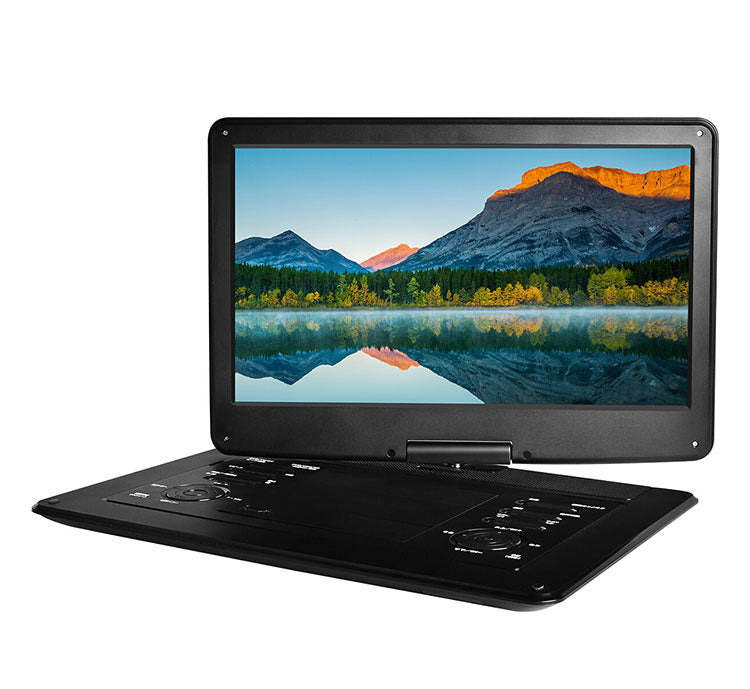 OVER TIME DVDプレイヤー 録画機能付 15.6インチ フルセグポータブルDVDプレイヤー 車載 ドライブ キャンプ 車載用バッグ付き OT-TVD156AK