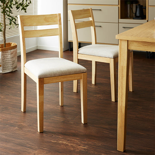 ダイニングチェア 2脚セット 天然木 ファブリック ダイニング チェア クッション リビングチェア ダイニングチェアー 北欧 椅子 いす イス 木脚 木製 おしゃれ ダイニング用 二脚セット 木製椅子(代引不可)