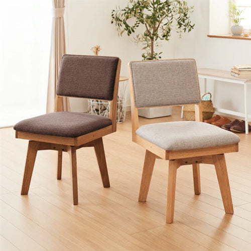 ダイニングチェア 回転 ハイバック 回転ダイニングチェア ニコ ファブリック 背もたれ 木製 椅子 イス チェア 天然木 おしゃれ ダイニング チェア チェアー ハイバック ハイバックチェア