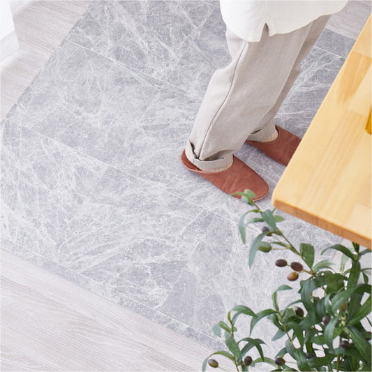 日本製 防炎 抗菌 防カビ 水拭きできるクッションフロアII 90×300 キッチンマット 拭ける フロアシート フローリングマット DIY 大理石 木目 タイル柄 おしゃれ(代引不可)