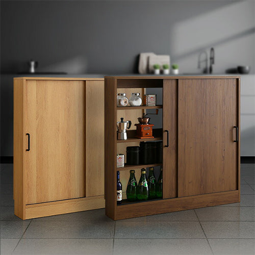 ヴィンテージカウンター下引き戸収納9015 カウンター下収納 引き戸 薄型 幅90cm 奥行15cm キッチン カウンター下 収納 スリム 食器棚 ミニ食器棚 ロータイプ カウンター収納 薄型収納 ラック 台所 棚(代引不可)