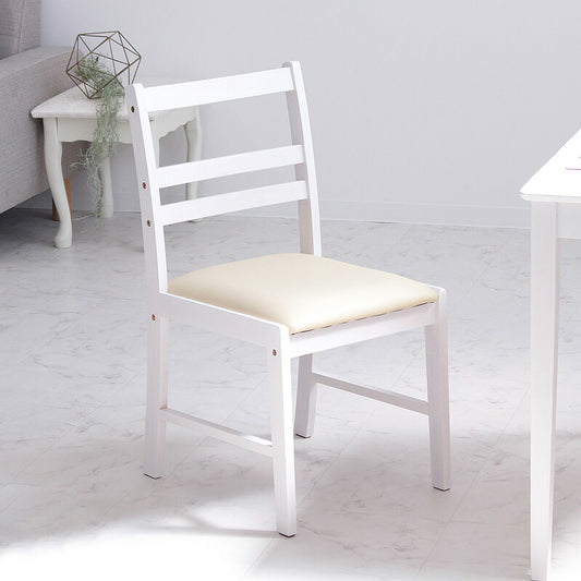 単品 チェア おしゃれ デスクチェア 白 アンティーク ダイニングチェア ホワイト 北欧 木製 天然木 シンプル 椅子 レザー デスク用 一人用(代引不可)