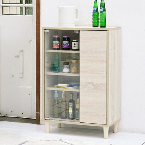 組み合わせ収納 Adatto ガラス扉キャビネット 幅60 プッシュ扉 食器棚 本棚 シェルフ 脚付き 組み合わせ自由 デザイン収納 積み重ね カウンター下収納 シンプル 北欧 おしゃれ(代引不可)