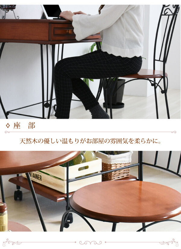 ヨーロッパ風 ロートアイアン 家具 チェア カフェチェアー ホワイト(代引不可)