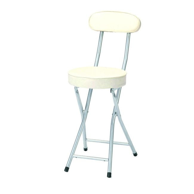 P-folding chair PFC-CP55 フォールディングチェア オフィス パイプ シンプル 背もたれ付き ホワイト ブラック(代引不可)