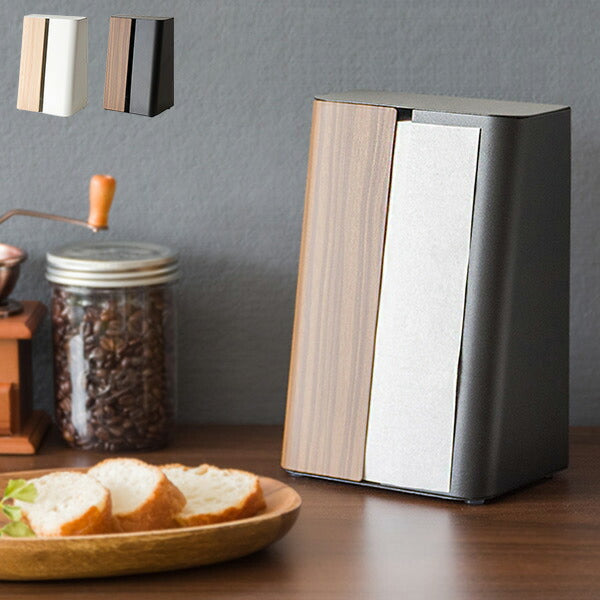 スタンドタイプ ペーパースタンド TEER(ティール) 縦置き キッチンペーパースタンド 木目調 おしゃれ(代引不可)