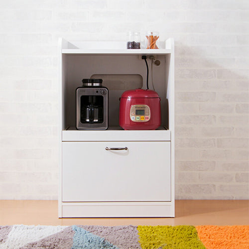 日本製 完成品 レンジ台 スライド棚 幅58cm 大型レンジ対応 奥行40cm 高さ90.5cm キッチン 台所 収納 スライド棚 コンセント付 ホワイト グリーン 白 緑(代引不可)