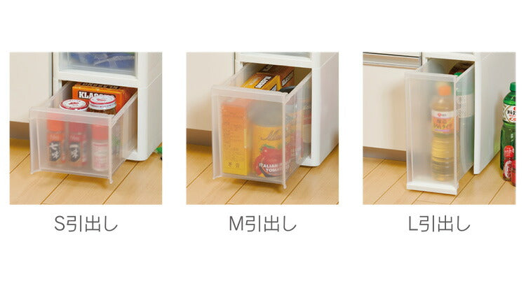 リセ スリムストッカー 幅18cm 引出し5段 S3M2 日本製 JEJ ジェイイージェイ すき間収納 隙間 収納ボックス 小棚 6段 キャスターつき 収納ケース プラスチック収納 キッチン 洗面所 脱衣所(代引不可)