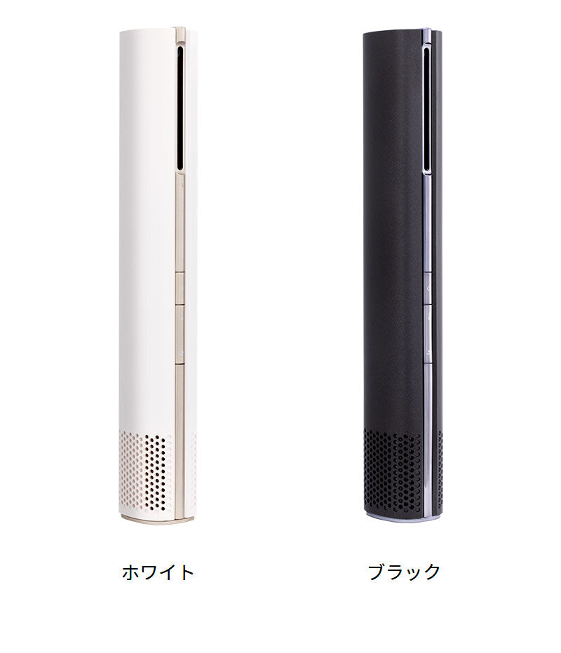 スティックドライヤーBISARA STICK(ビサラ スティック) BSR004WH/BK 強風 速乾 静音 イオン 温度調節 風量調節 コンパクト 縦長 美髪