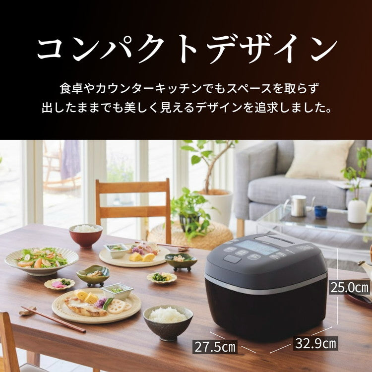 圧力IHジャー炊飯器 ご泡火炊き 1升合 マットブラック 炊飯器 タイガー魔法瓶 タイガー TIGER プレゼント ギフト JRI-A180KM