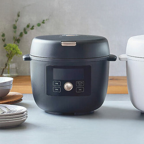 タイガー COOKPOT クックポット 1台11役 うま圧 電気圧力鍋 電気調理鍋 容量 2.5L 炊飯容量 6合 マットブラック COK-B400KM