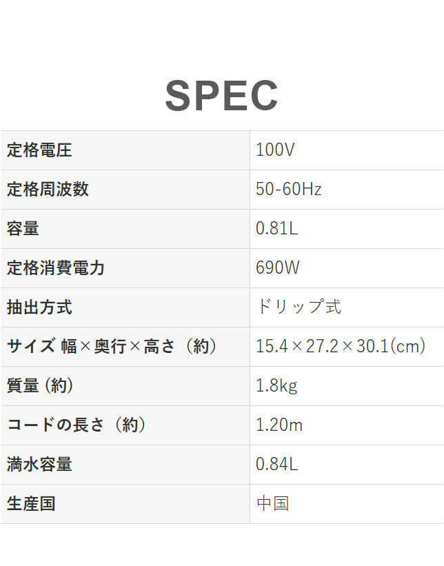 タイガー魔法瓶 コーヒーメーカー ドリップ式 シャワードリップ スリム コンパクト ガラス製 深リブ コク 食洗器対応 お手入れ簡単 着脱タンク 給水 ADC-H060TD