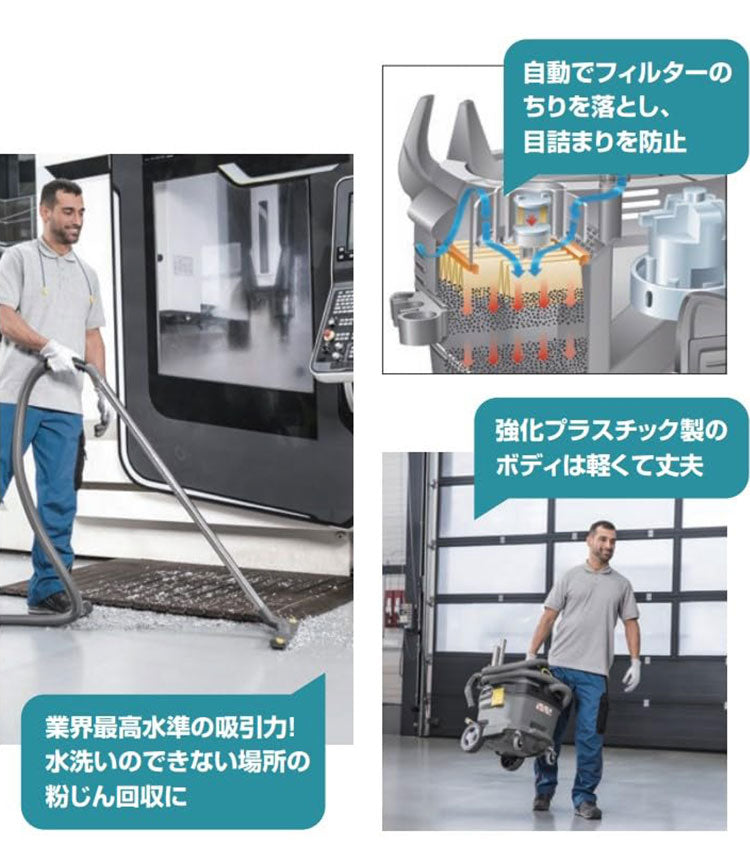 ケルヒャー KARCHER 業務用 乾湿両用バキュームクリーナー NT HEPA 溶接ヒューム対策品 NT 30/1 Tact HEPA 1.148-210.0