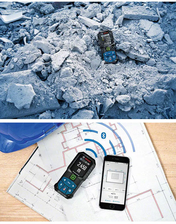 BOSCH ボッシュ データ転送グリーンレーザー距離計 GLM5027CG 記録 スピーディー 防じん 防水性能 IP65 衝撃 吸収