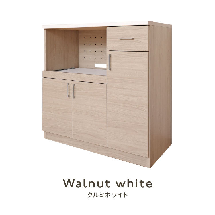 日本製 キッチンラック レンジ台 幅89cm 机 作業台 国産家具 カウンター キッチン 台 食器棚 キッチンキャビネット キッチンカウンター 引き出し スライド棚 カトラリー 幅89cm DIY 木製