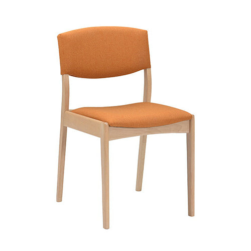 ダイニングチェア チェア ファブリック 木製 2脚組 同色セット 椅子 リビング おしゃれ シック ナチュラル ブラック ウェイブ(代引不可)