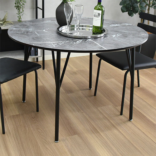 ダイニングテーブル 幅105cm テーブル 4人 丸形 円形 スチール 4人掛け用 机 リビング おしゃれ 北欧 アンティーク ヴィンテージPCデスク リモート リモートワーク モダン(代引不可)