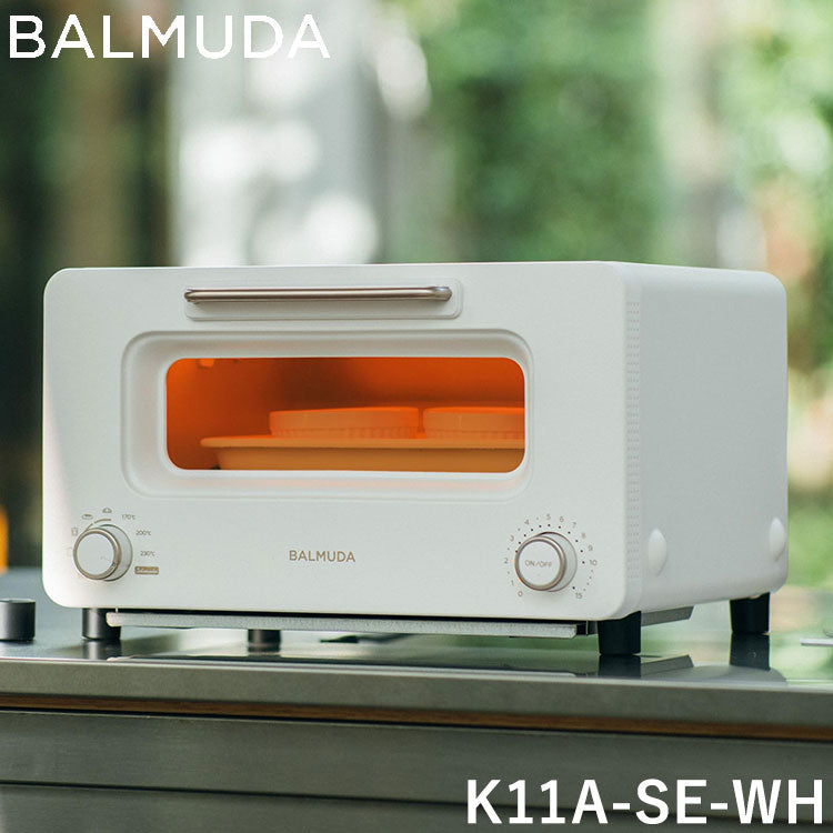 バルミューダ The Toaster K11A-SE-WH BALMUDA サラマンダー機能付き スチームトースター オーブントースター ホワイト
