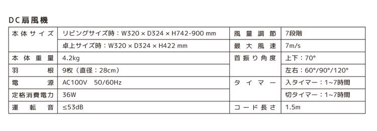 DC サーキュレーター 扇風機 9枚羽根 衣類乾燥 節電 静音 コンパクト 全分解 パワフル おしゃれ かわいい リビング キッチン 寝室 ベルソス VS-S7000