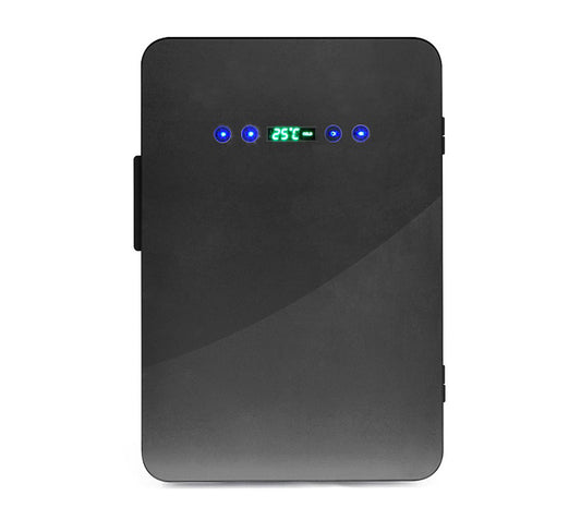 ベルソス 家庭用 車載用 2電源対応 24L ダブルペルチェ冷温庫 保冷 保温 ノンフロン VS-440BK ブラック AC/DC電源 ハンドル付き デジタル表示 大容量 冷蔵庫