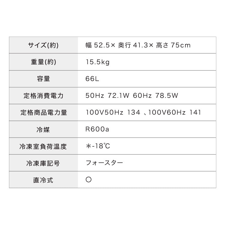 simplus 冷凍庫 上開き 66L バスケット付き 鍵付き 静音 大容量 冷凍冷蔵庫 省エネ 温度調整 冷凍ストック まとめ買い 冷凍食品 SP-66LUPD シンプラス