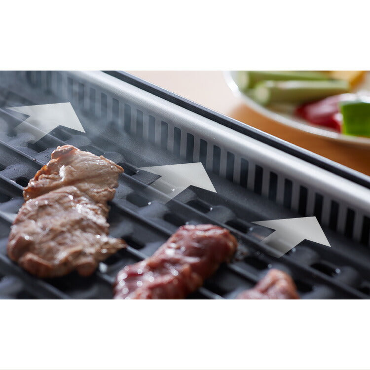 simplus シンプラス 吸煙グリル SP-GL02 ホットプレート 1350W 煙が出ない 焼肉 プレート 煙の少ない スモークレス 焼き肉機 調理温度調節 卓上