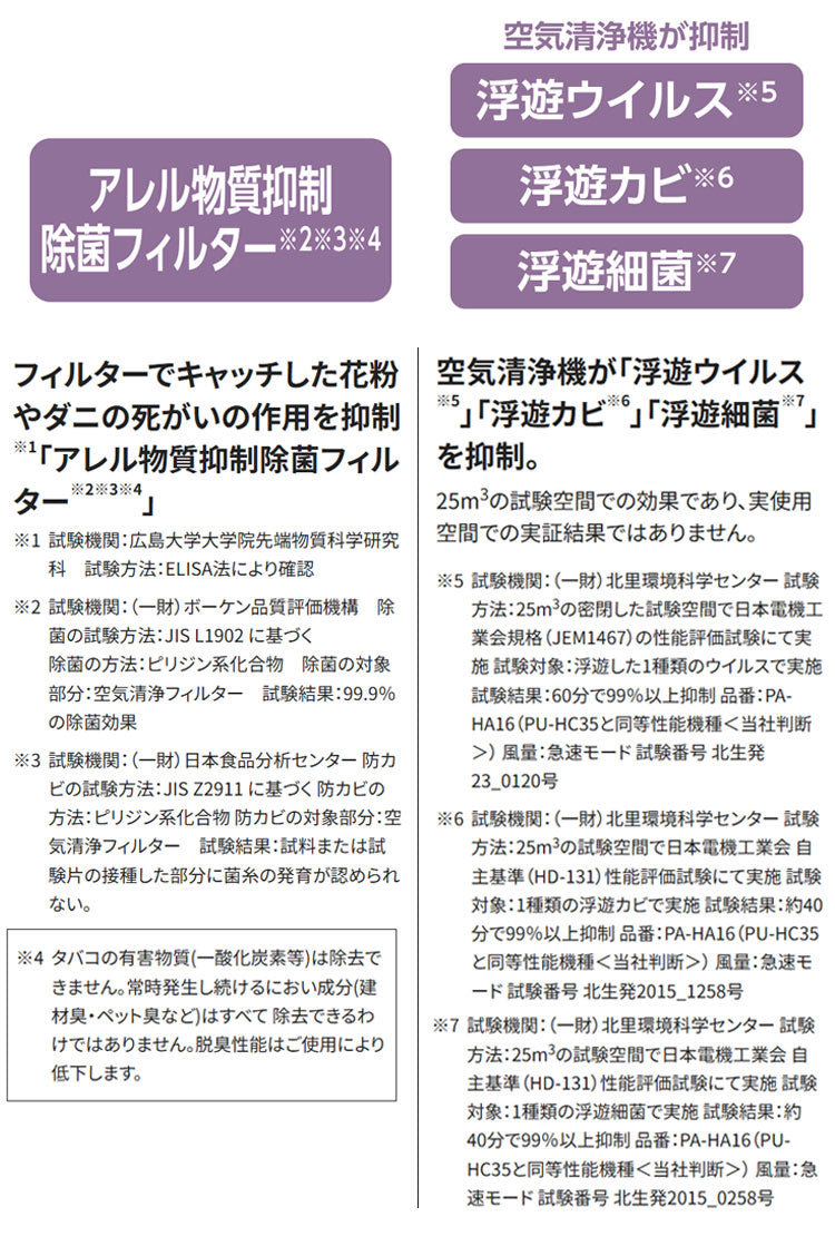空気清浄機 ホワイト PU-HC35-WA 空気清浄器 花粉モード コンパクト シンプル 空調家電 季節家電 ZOJIRUSHI 象印