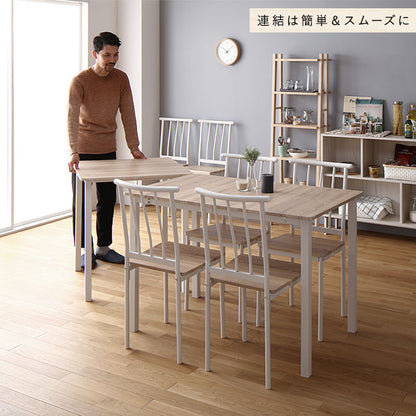 ダイニング セット 3点 テーブル 70cm チェア 2脚 ナチュラル ホワイト シンプル モダン 北欧 木製 スチール デザイン 2人掛け (代引不可)