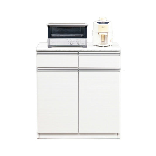 キッチンカウンター 幅80cm 奥行48cm 高さ89cm 【国産 大川家具 】 キッチン 食器 収納 日本製 キャスター付き(代引不可)