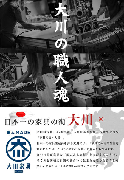 キッチンカウンター 幅90cm 奥行48.5cm 高さ115cm 【国産 大川家具 】 モイス付き カウンター キッチン 日本製(代引不可)