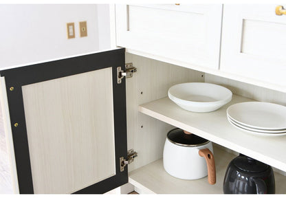 食器棚 キッチンカウンター 幅120cm 奥行55cm 高さ90cm レンジ台 カウンター キッチンボード 引き出し 大容量 収納 収納家具 シンプル コンパクト かわいい スライド おしゃれ インテリア(代引不可)