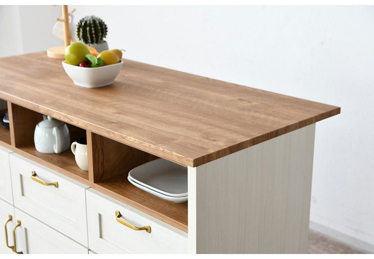 食器棚 キッチンカウンター 幅120cm 奥行55cm 高さ90cm レンジ台 カウンター キッチンボード 引き出し 大容量 収納 収納家具 シンプル コンパクト かわいい スライド おしゃれ インテリア(代引不可)