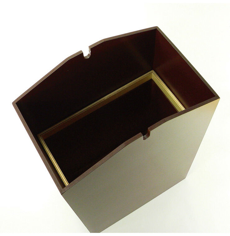 日本製 ゴミ箱 ダストボックス ふた付きARROWSW おしゃれ 分別 スリム 12L 木製 天然木 くずかご トイレポット 縦型 デザイン