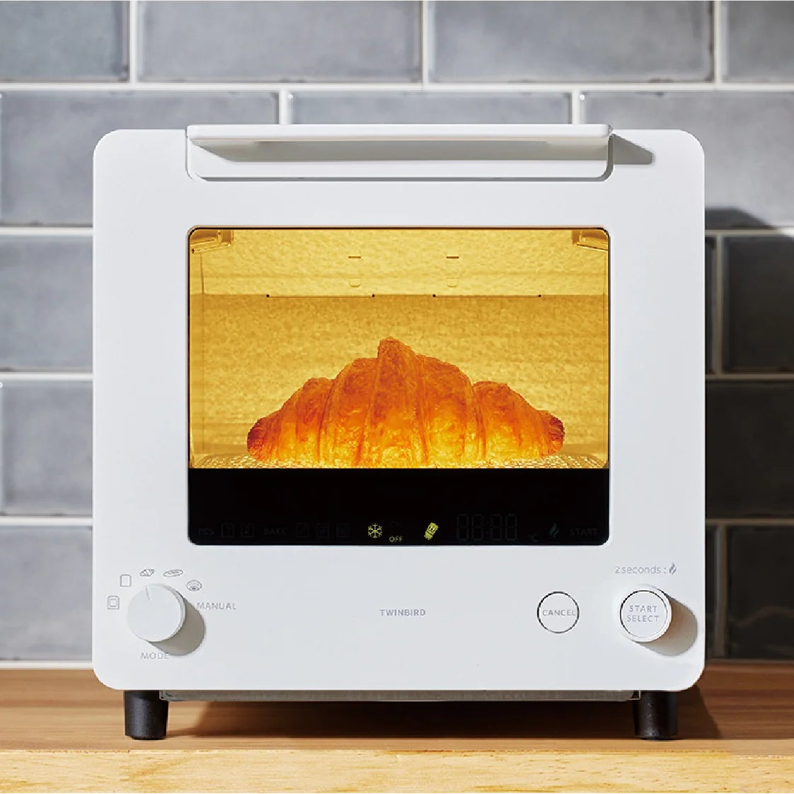 トースター ツインバード 匠ブランジェトースター TS-D486W ホワイト リベイク