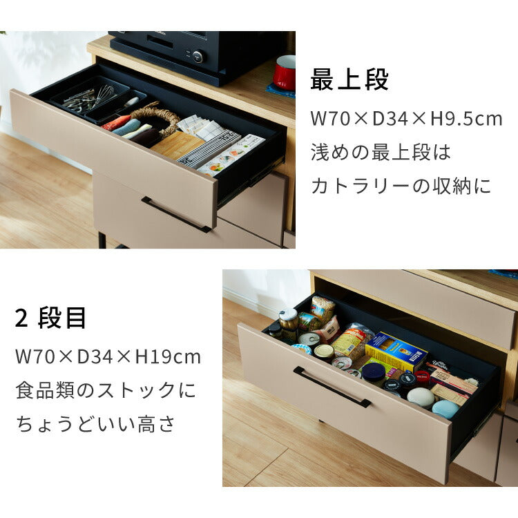 キッチンカウンター 幅120 食器棚 キッチンボード ダイニングボード