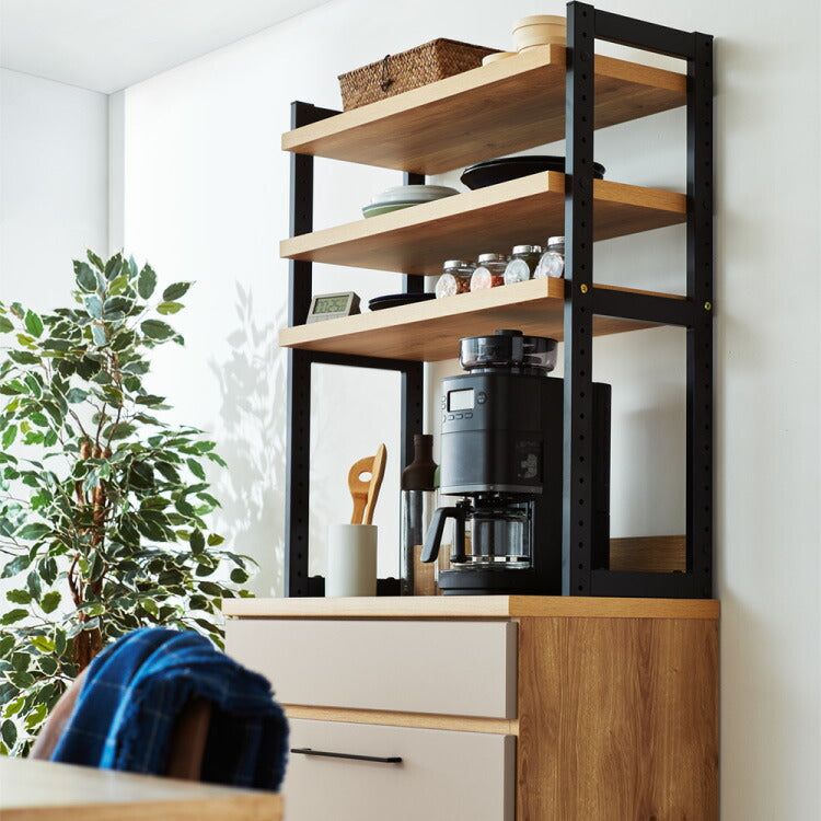 食器棚 幅80 キッチンボード ダイニングボード 日本製 カップボード