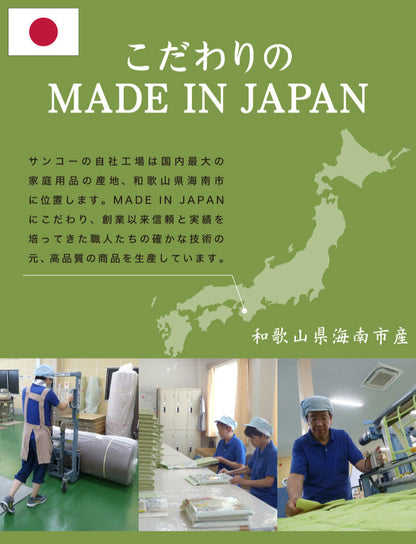 サンコー おくだけ吸着 キッチンマット 90×270cm 厚み3mm 日本製 国産 撥水 はっ水 洗える 洗濯可 床暖房 床暖対応 無地 キズ防止 汚れ防止 マット ペット ペット用マット ロングマット