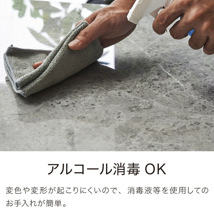 セラミック ダイニングテーブル 単品 幅180 6人掛け 大理石調 リビング テーブル ダイニング 耐水 耐熱 白 鏡面 傷がつきにくい おしゃれ 北欧 モダン(代引不可)