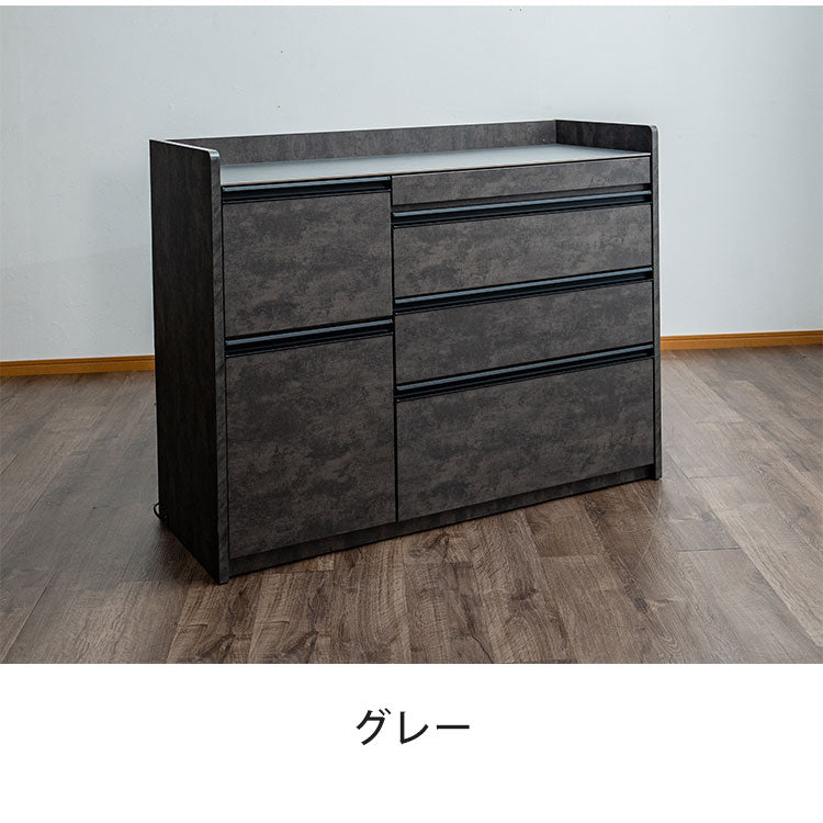 キッチンカウンター 幅120cm キッチンラック 伸縮式 セラミック天板 コンセント 食器棚 キッチンボード スライド式 キッチン収納 アイランドキッチン リビング ダイニング 間仕切り 収納カウンター(代引不可)